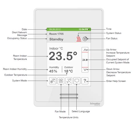 schneider electric thermostat user manual